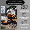 Globe Decanter Set Luxe Uitvoering 0.9L – Compleet Met Whiskeyglazen, Stones En Houten Plateau