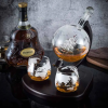 Deluxe Globe Decanter Set 