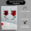 Roosvormige Wijnglazen – Set van 2