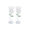Rose Wine Glass Set