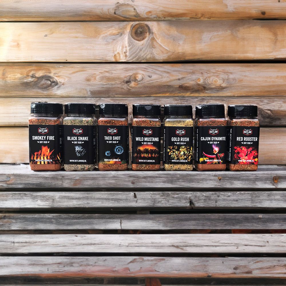 Dry Rub Outlaw BBQ - Verschillende smaken - BBQ rub - Heerlijk voor ...