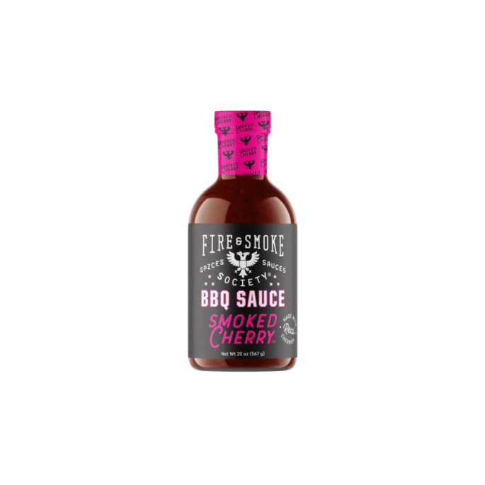 1 case (6pcs) Fire & Smoke Smoked Cherry BBQ Sauce 567gr-20oz
