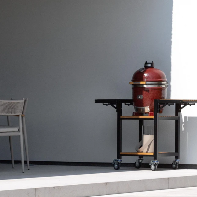 MONOLITH JUNIOR - Voor de Monolith liefhebbers - Keramiek - Rood - Incl. onderstel - Barbecue - Kamado bbq