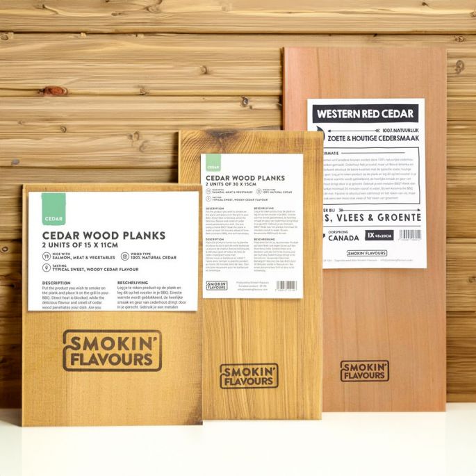 Ceder houten planken | Smokin' Flavours