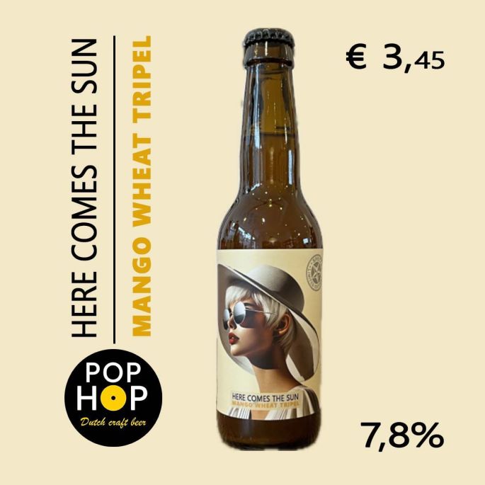 PopHop - Here Comes  The Sun bier fles