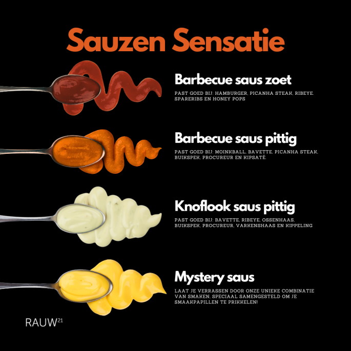 Sauzen Sensatie | Welke saus past bij welk soort vlees?