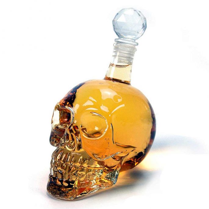 Skull bottle