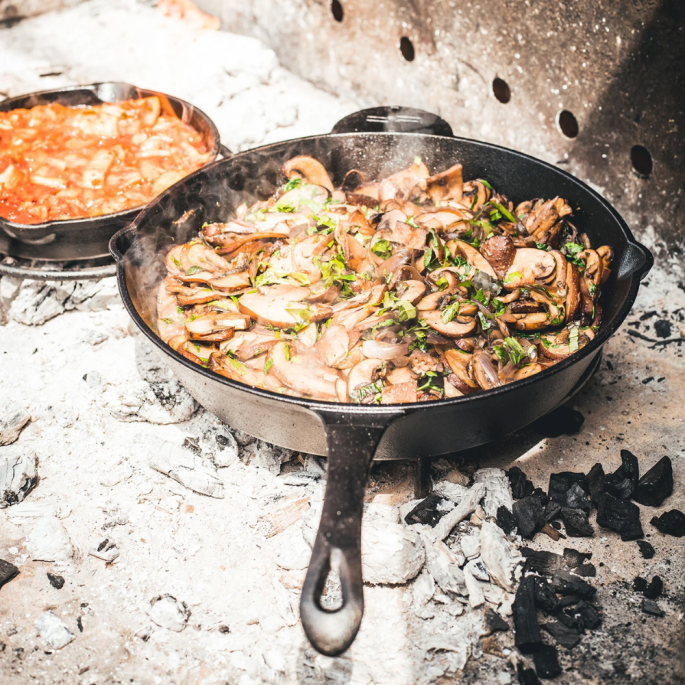 Koekenpan extra - Skillet - Champignon gerecht in de pan