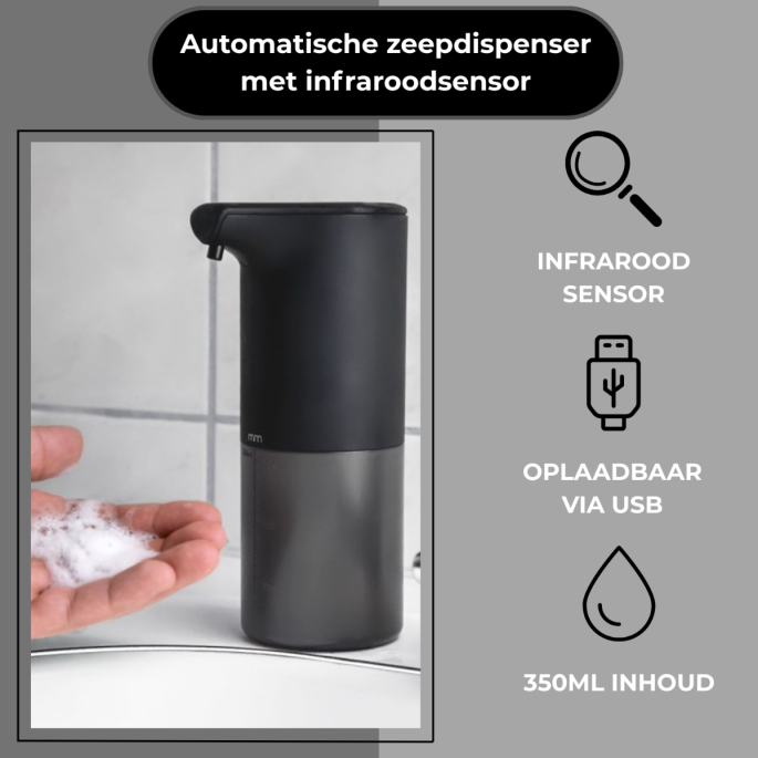 Automatische Zeepdispenser – USB Oplaadbaar