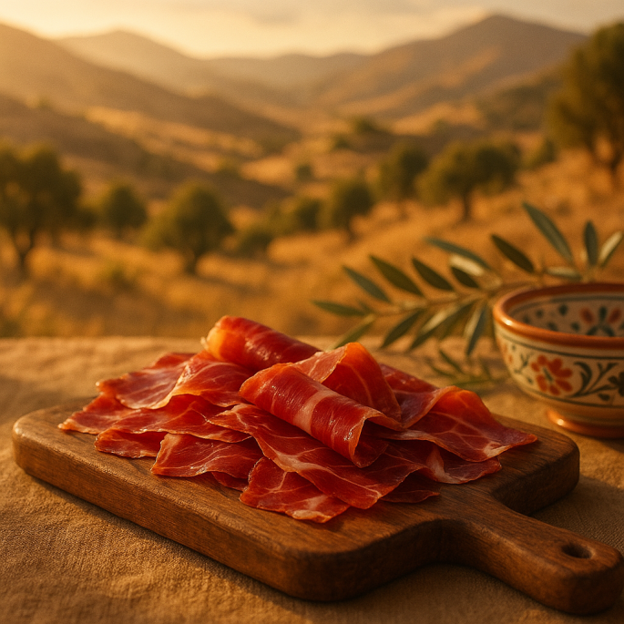Iberico ham 100g – 14 maanden gerijpt, vers gesneden