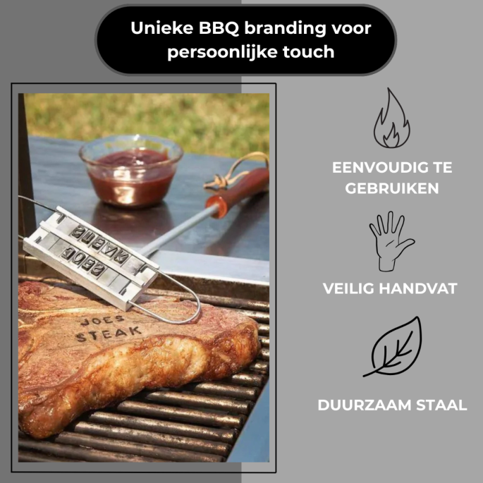 BBQ Branding Iron – Personaliseer je BBQ met Logo of Tekst