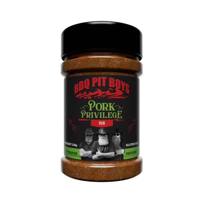 BBQ Pit Boys Pork Privilege 230g – Rub voor Varkensvlees met Kruidige Smaakboost