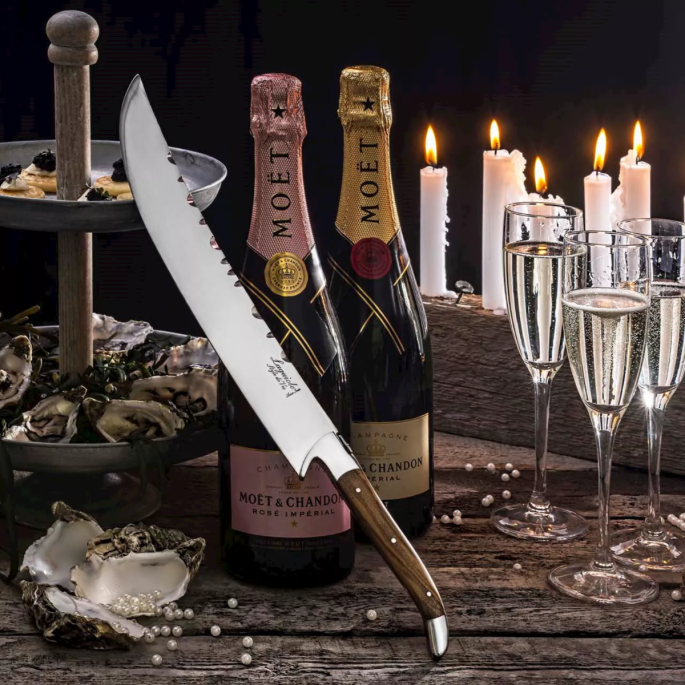 Champagnesabel Olijfhout