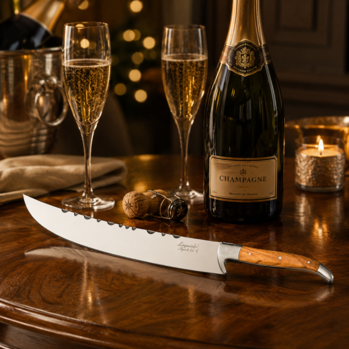 Champagnesabel Olijfhout