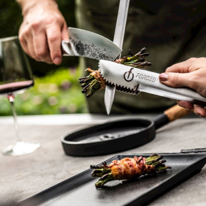 RVS serveertangen 4 st.