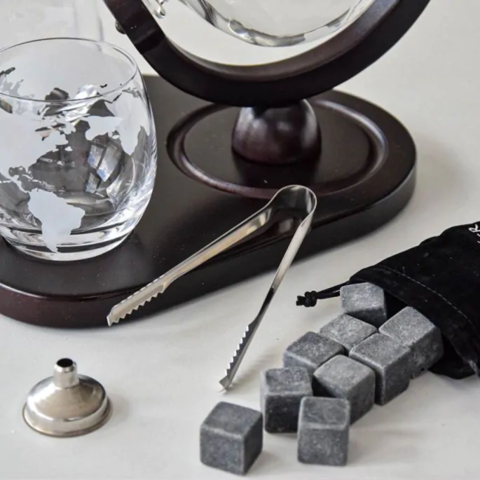 Deluxe Globe Decanter Set 