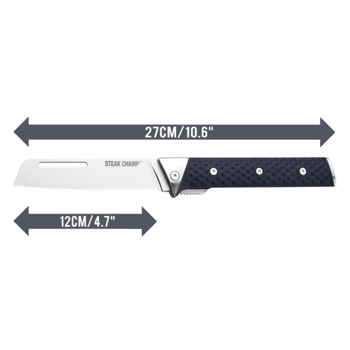 SteakChamp BBQ Master Zakmes – 12 cm Vouwmes