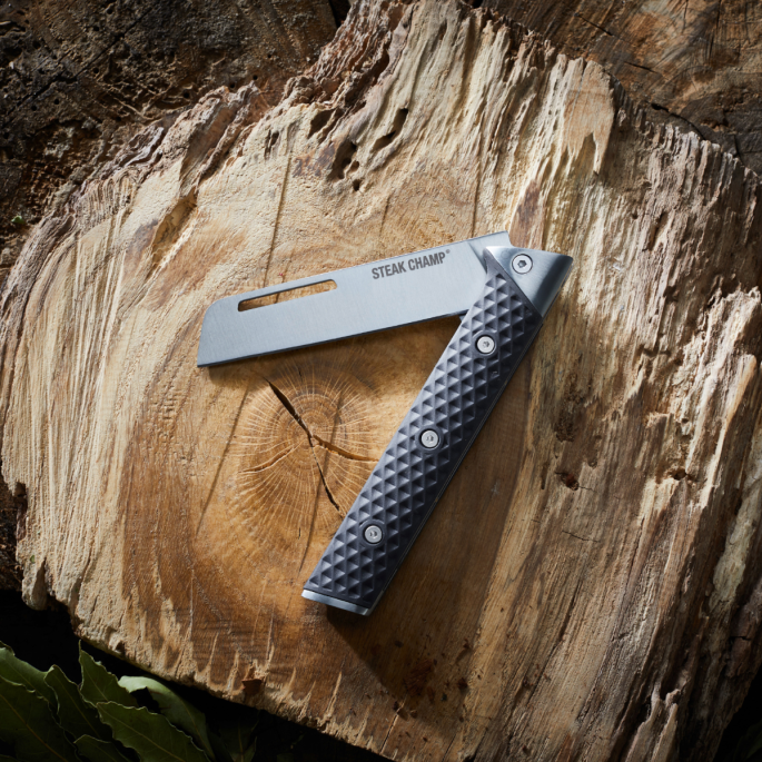 SteakChamp BBQ Master Zakmes – 12 cm Vouwmes