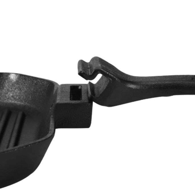 Gietijzeren Grillpan met Afneembaar Handvat