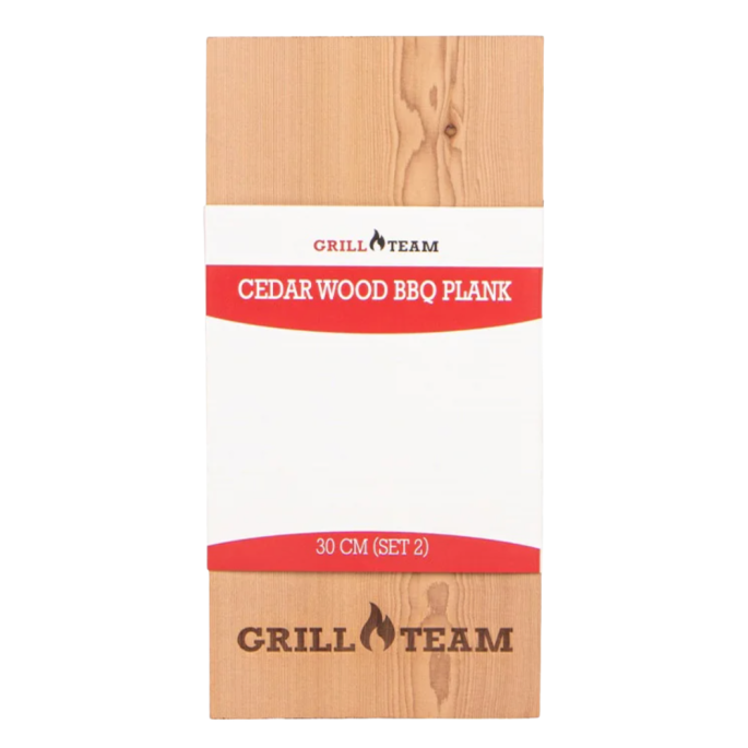 GrillTeam Cedar wood bbq plank 30 cm (set 2)