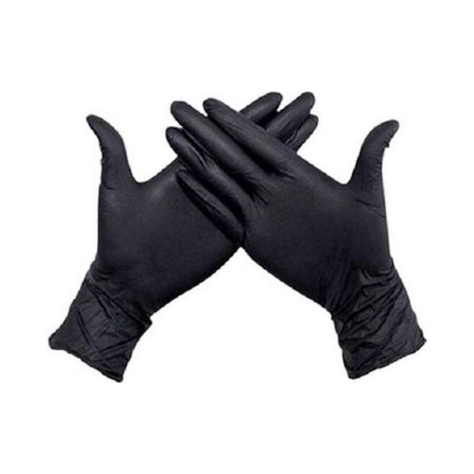 Handschoenen Nitrile Zwart M