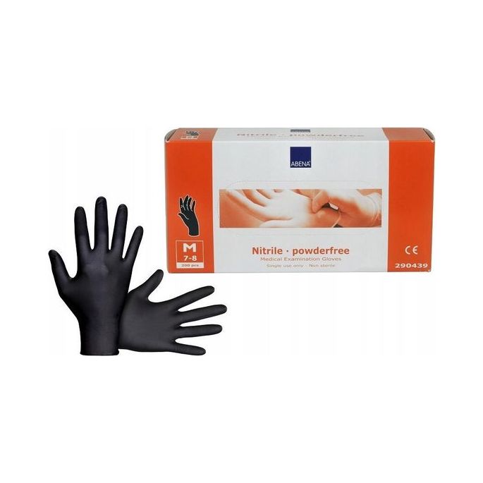 Handschoenen Nitrile Zwart M