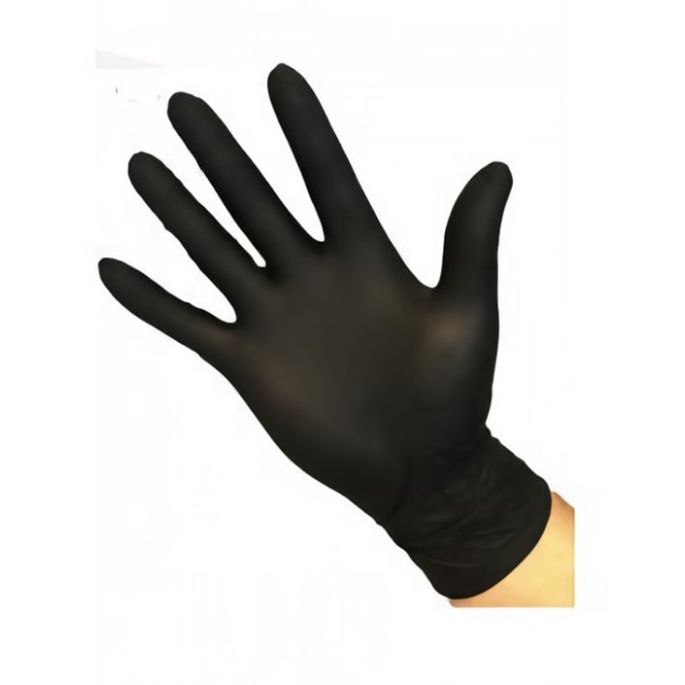 Handschoenen Nitrile Zwart M