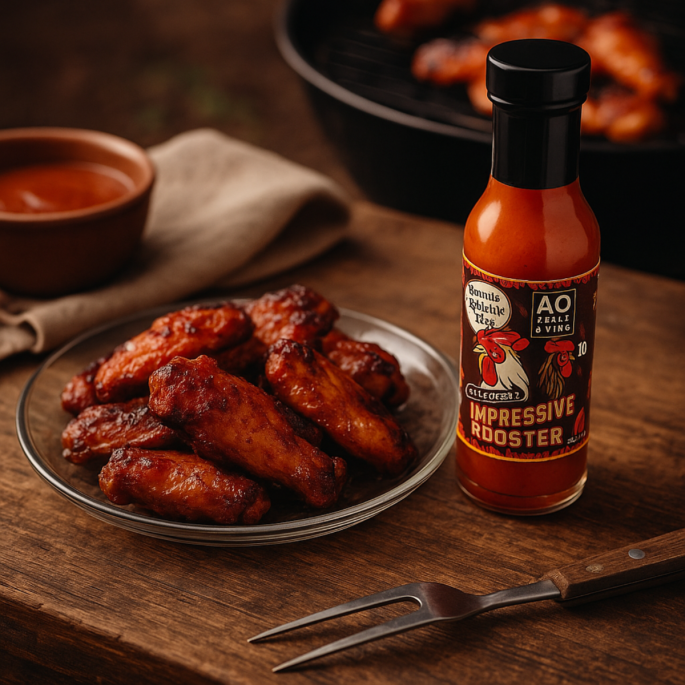 Angus & Oink Impressive Rooster – Buffalo Sriracha sauce 295