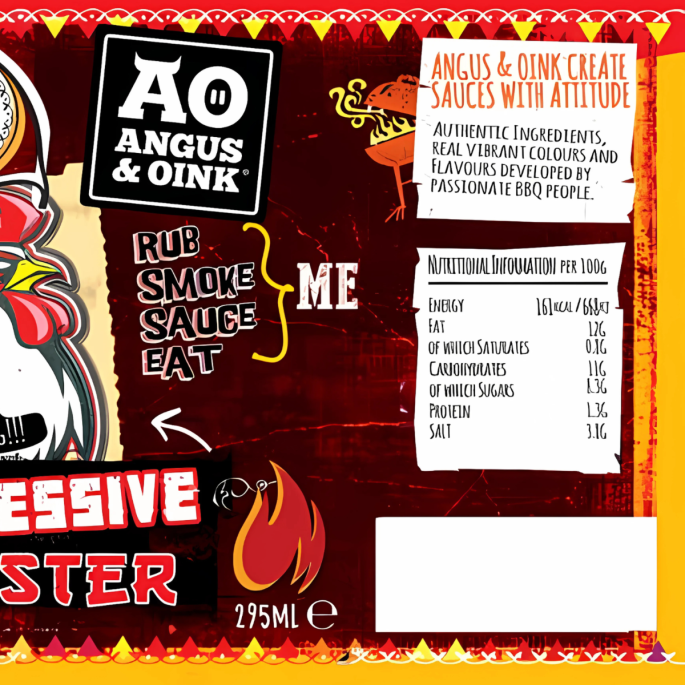 Angus & Oink Impressive Rooster – Buffalo Sriracha sauce 295