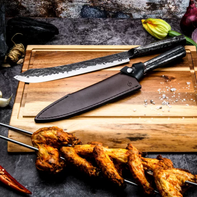 Leather Forged Hoes Koksmes