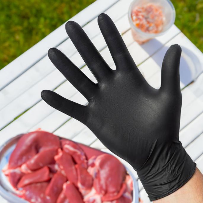 Zwarte Nitrile Handschoenen