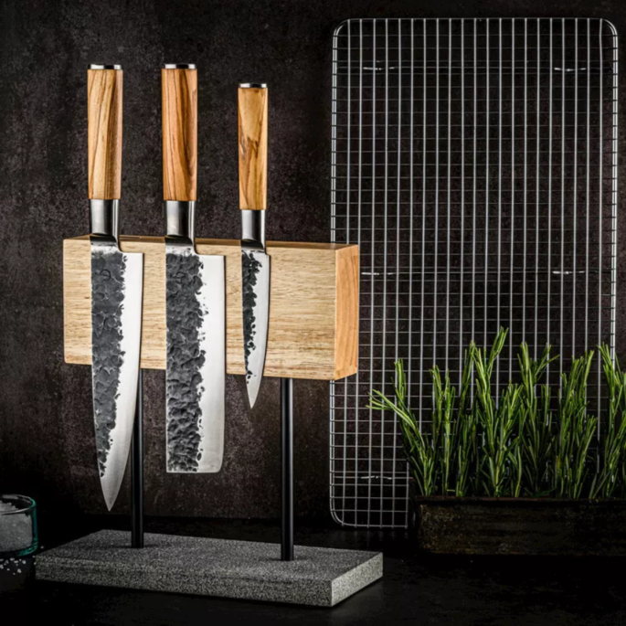 Olive Forged 3 delige messenset