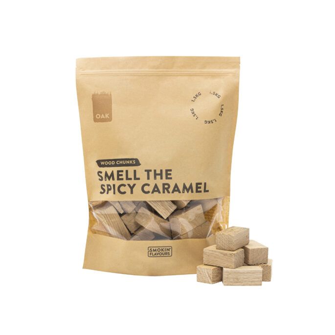 Rookchunks Eik 1.5kg BBQ rookhout