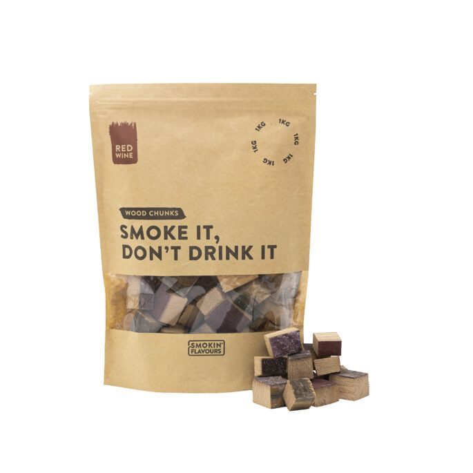 Rookchunks rode wijnvaten 1kg