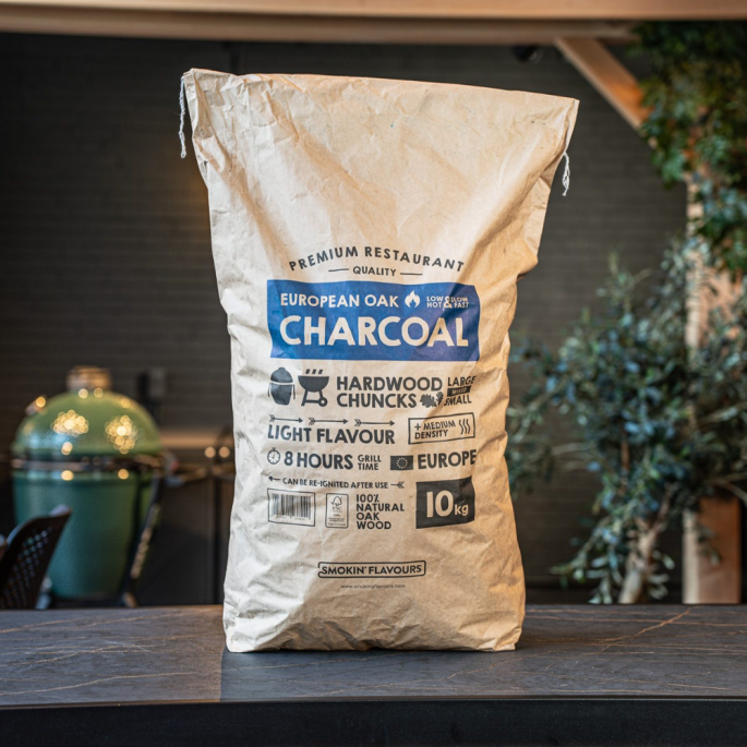 Houtskool European Oak 10 kg I 1 zak Smokin' Flavours