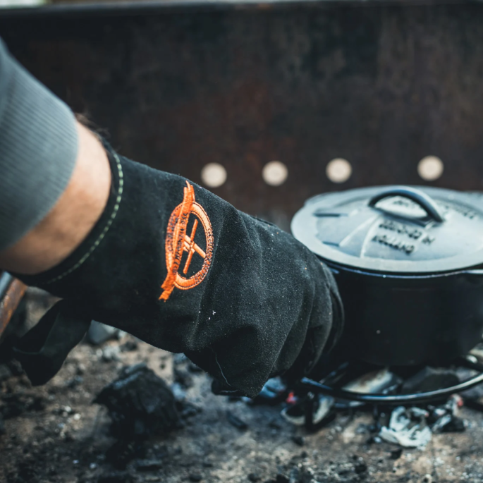 The Windmill leren BBQ handschoenen