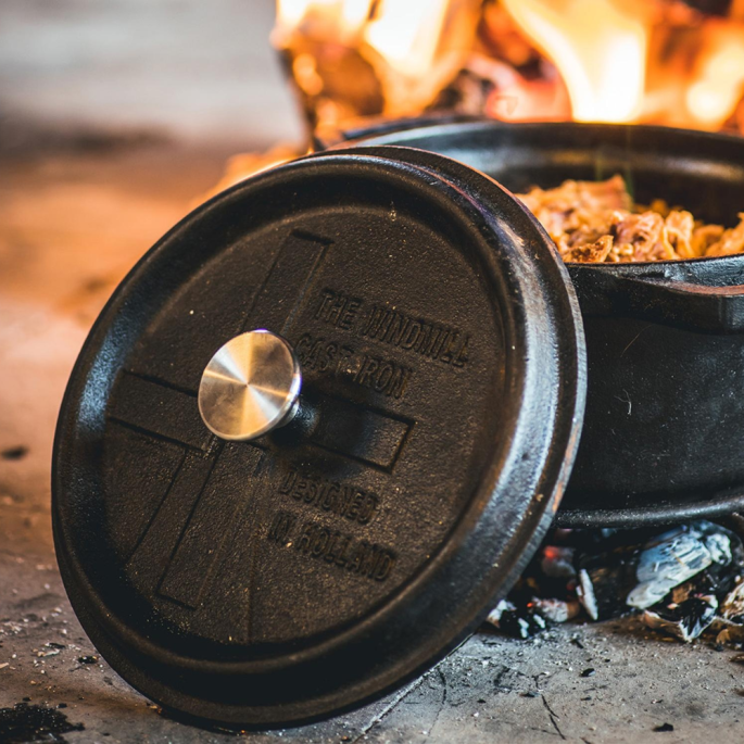 Rvs dekselknop S geschikt voor alle The Windmill BBQ pannen