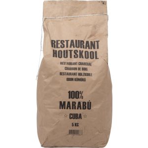 Dammers Marabu Houtskool - 5 kg - Houtskool bbq - Dammers houtskool - Brandt zeer lang