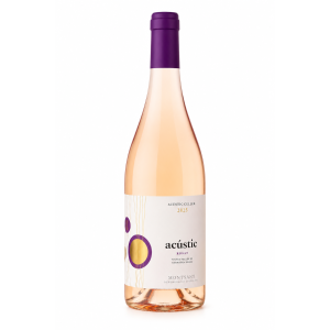 Acústic Rosat Montsant 2025 roséwijn op een witte achtergrond.