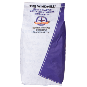 Een zak met The Windmill Premium South African Briquettes