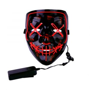 Purge LED Masker - 3 Lichtstanden - Verstelbare Hoofdband - carnaval masker - Halloween masker 