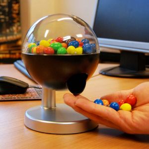 Candy Dispenser met Touch Sensor - ø13cm - Hygienisch - Automatische Snoepmachine met Bewegingsensor - Elektrische Snoepautomaat 