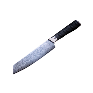 Damascus Chef Knife "Wagyu", 20cm/8” with Leather Sheath
