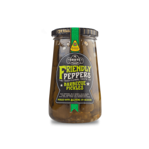 Friendly Peppers Barbecue Pickles 325 gram - Zoete Pepers voor een Vriendelijke Kick