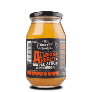 AllBrine Ready Maple & Bourbon grate goods bbq