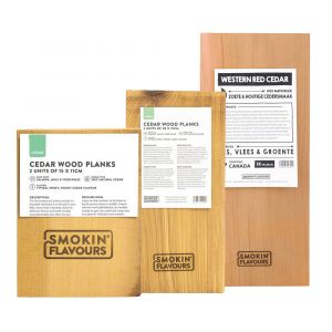Houten planken | cederhout | cedar wood planks | red cedar wood | Smokin' Flavours
