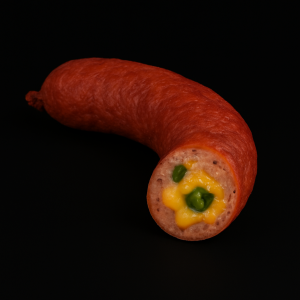Rauw 21 BBQ worst jalapeno cheddar - 80 gram