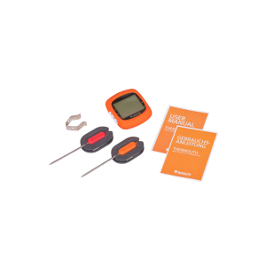 Thermo-Lith - Bluetooth thermometer - Rood & Oranje - 19,5 x 13,7 x 5 cm - Monolith - BBQ thermometer 