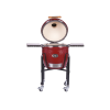 MONOLITH CLASSIC PRO-Serie 2.0 - RED incl. onderstel & zijtafels, PRO-Serie SMART GRID Rooster Systeem, PRO-Serie firebox, chip-feeder-system & pelletschuif, kolenmand met scheider, barbecueroosterheffer