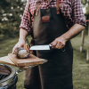 BBQ Schort van Leer - Stijlvol en Praktisch voor de Barbecue Enthousiast - Monolith Accessoire
